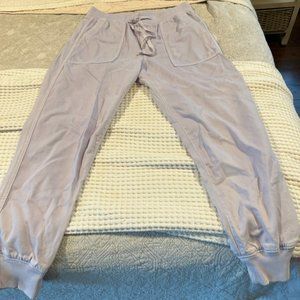 Gap women's joggers linen, light purple color